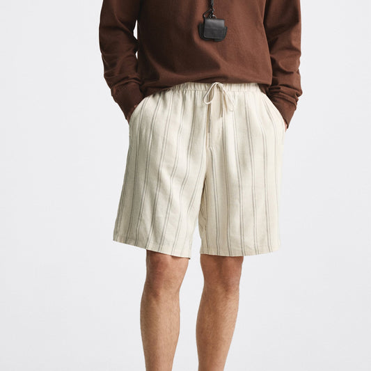 LINEN BLENDED SHORTS